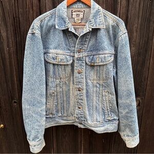 Lee Authentic Classic Blue Denim Jacket 100% Cotton Size M
